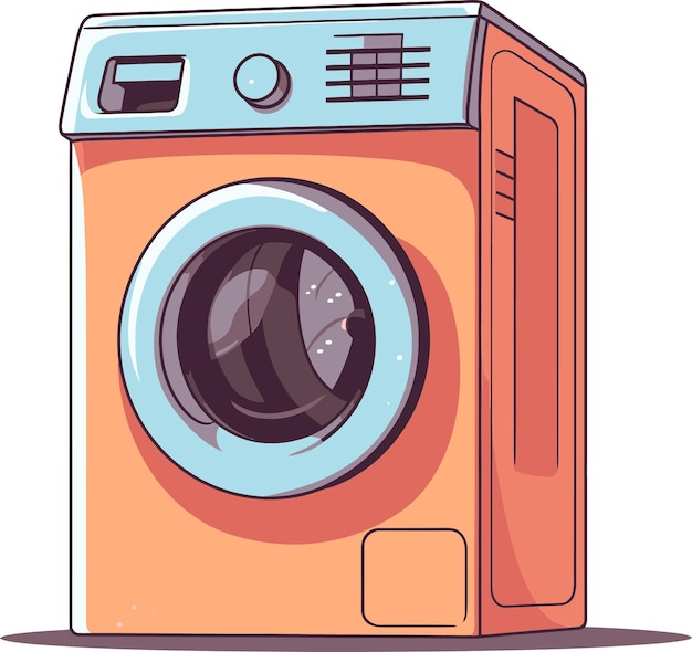 洗するというスクリーンを持つ洗機の絵