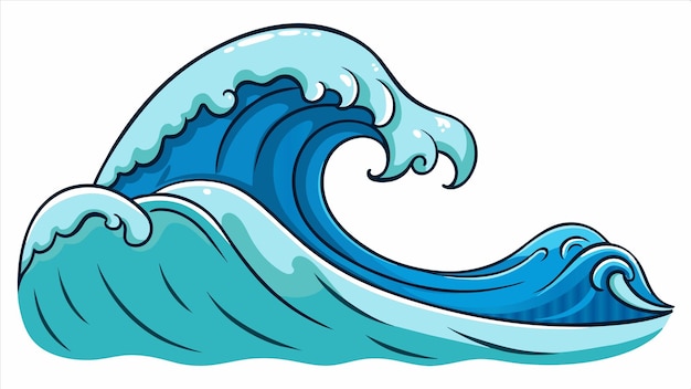 海と書かれた波の絵