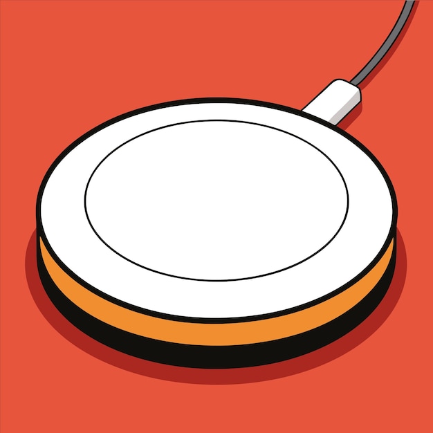 a drawing of a white and orange object with a white lid that says quot the lid is open quot
