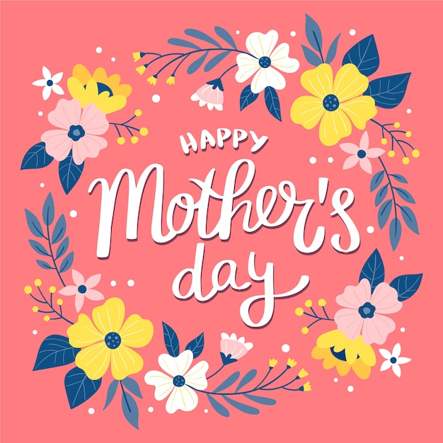 Vector drawing with mothers day theme