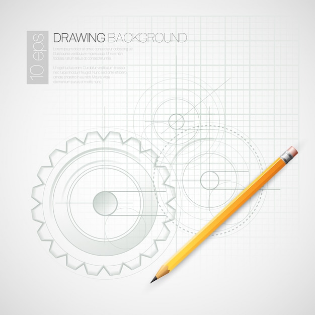 Disegnare con la matita. illustrazione