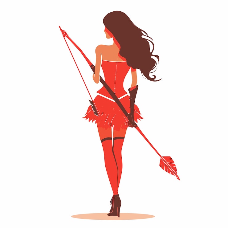 Vector a drawing of a woman with a sword and a sword
