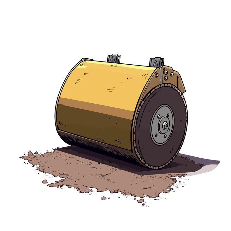 Vector 숫자 3이 새겨진 노란색 배럴의 그림