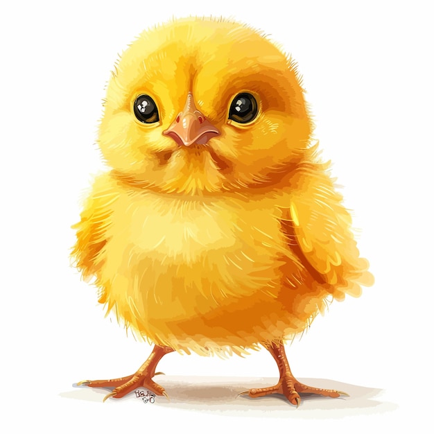рисунок желтого курицы со словами "ребёнок" на ней