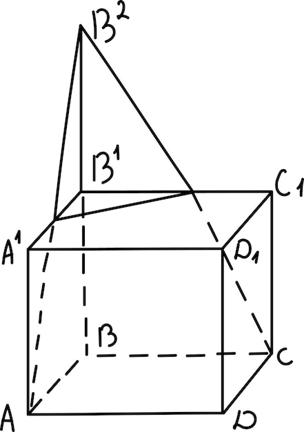 Вектор Нарисованный геометрический график