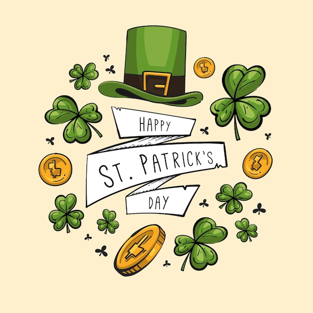 Drawn st. patrick's day illustrated