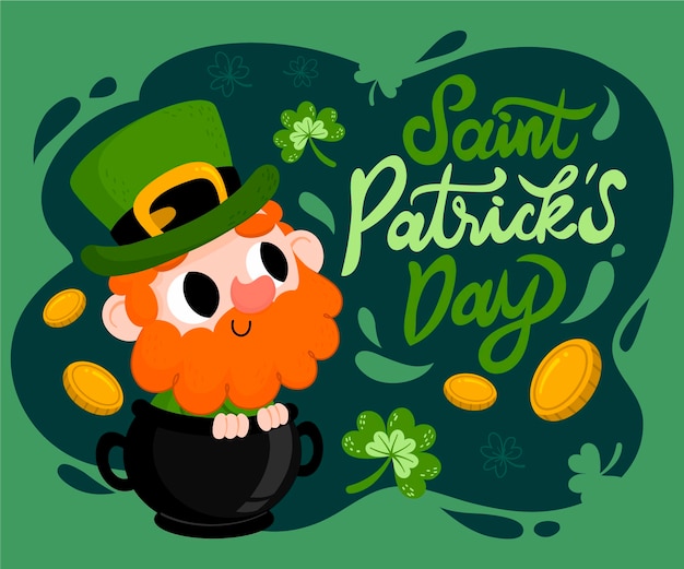 Drawn st. patrick's day illustration