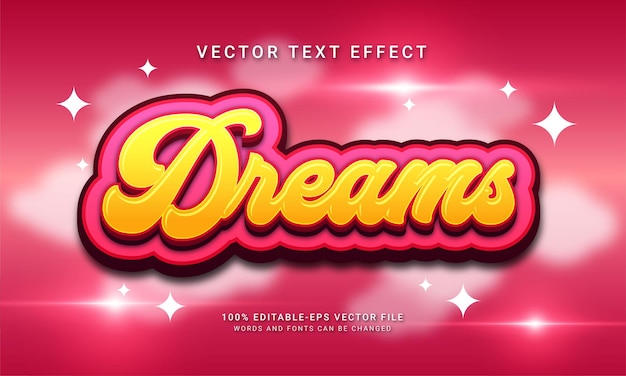 Dream 3d text style effect