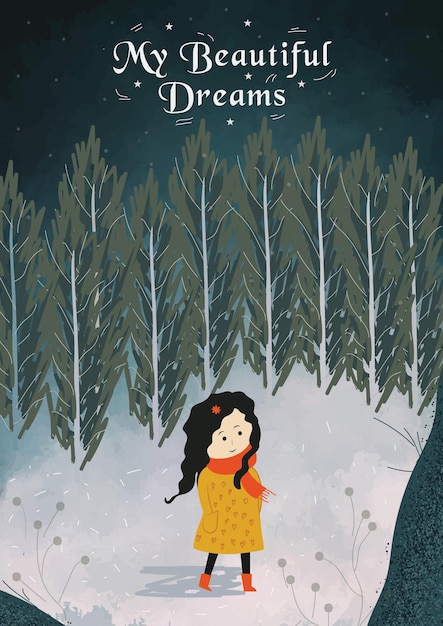 Vector dream book cover template