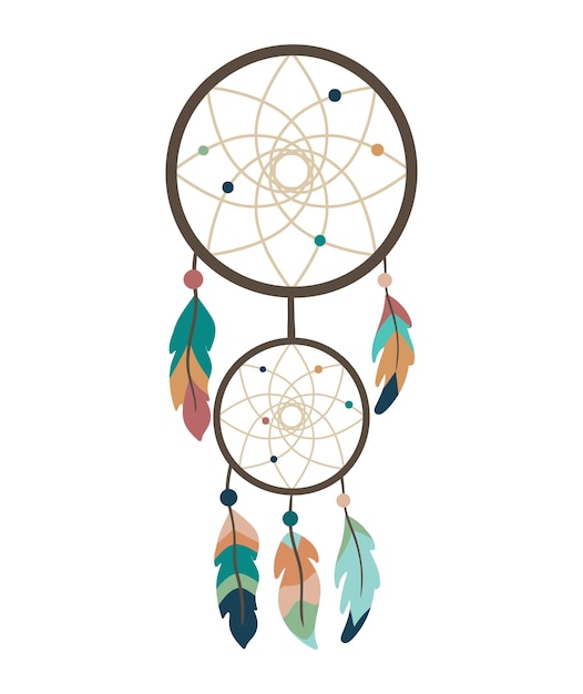 Dream Catcher Design element Vector illustration