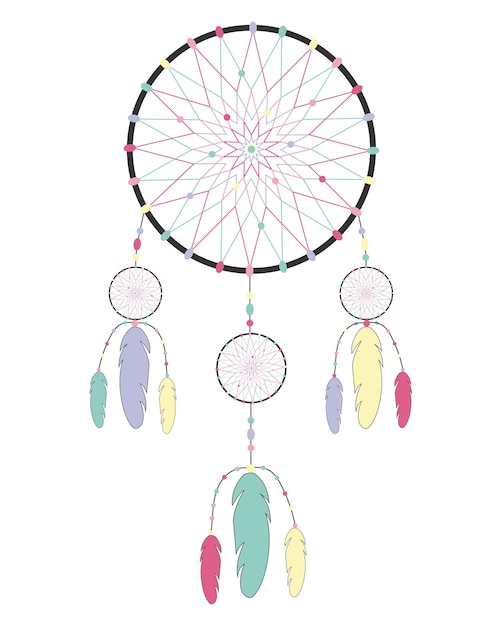 Dream catcher icon Vector illustration