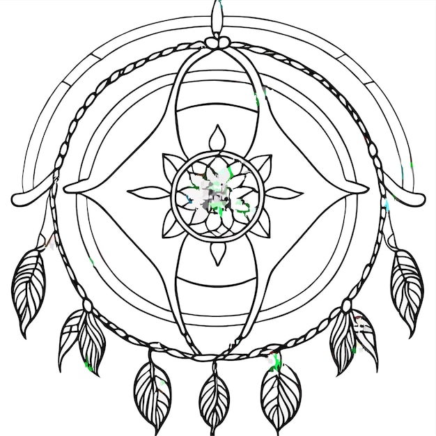 Vector dream catcher illustration