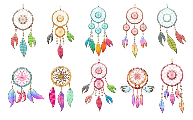 Dream catcher  set clipart