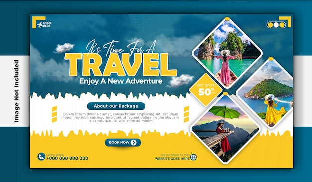 dream destinations banner template design
