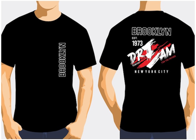 Dream graphic tshirt voor- en achterkant