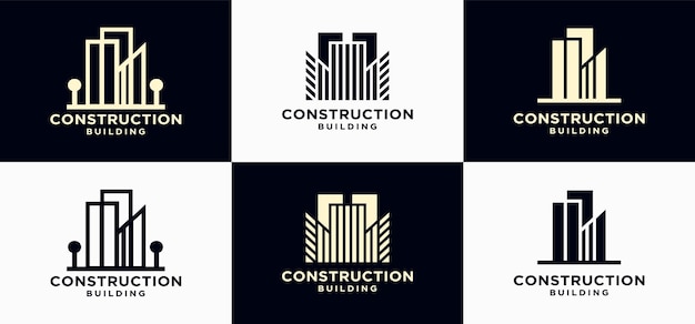 Dream house and building construction logo architect vector, modern, home contractor business logo