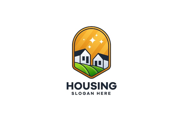 Dream housing illustration logo