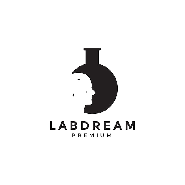 Dream lab logo ontwerp vector grafische afbeelding