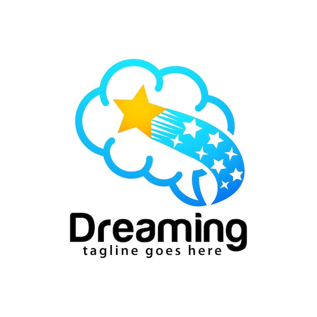 Vector dream star logo design template