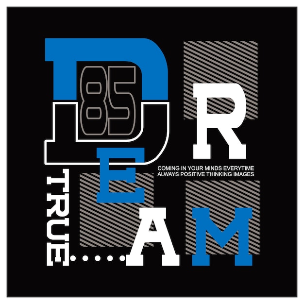 dream team design typography vector illustration