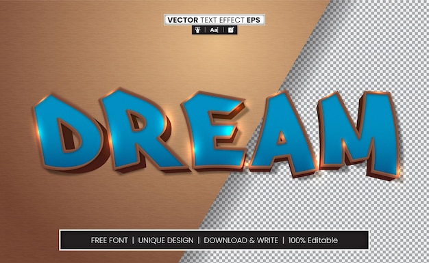 Dream Text Effect Fully Editable