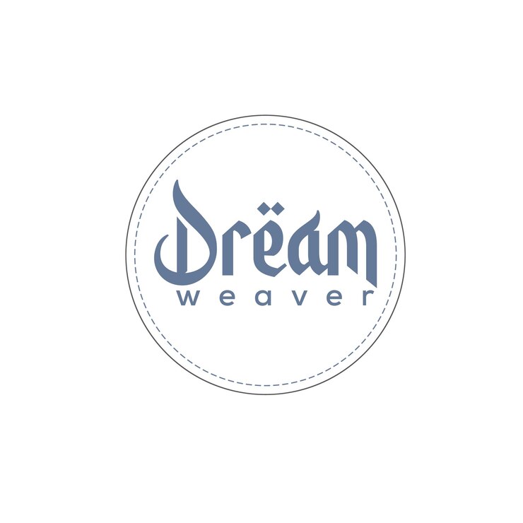 Вектор логотип weaver в дизайне синего круга мечты