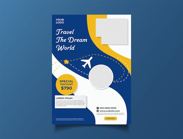 Dream World Travel Flyer Template - Special Discount