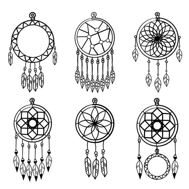 The dreamcatcher is a traditional native american handicraft