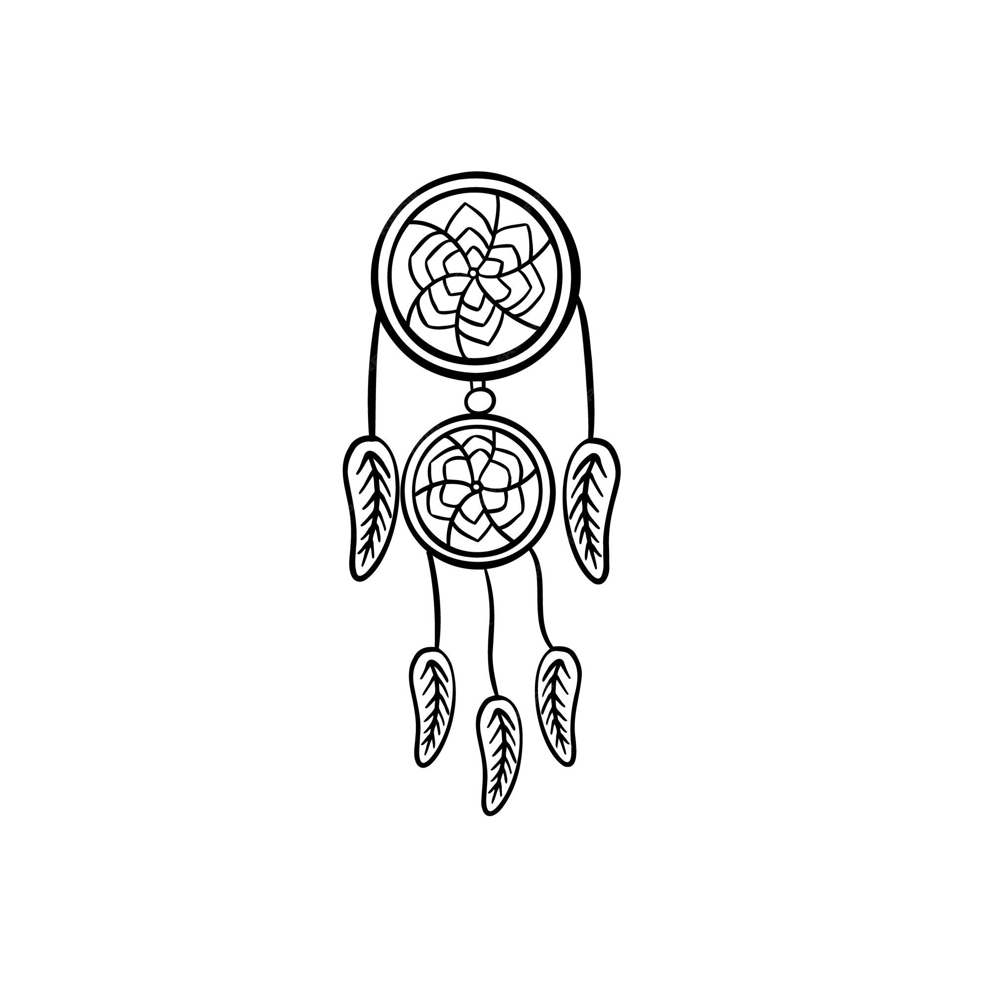 Dreamcatcher color icon  Dream catcher, Cartoon icons, Outline