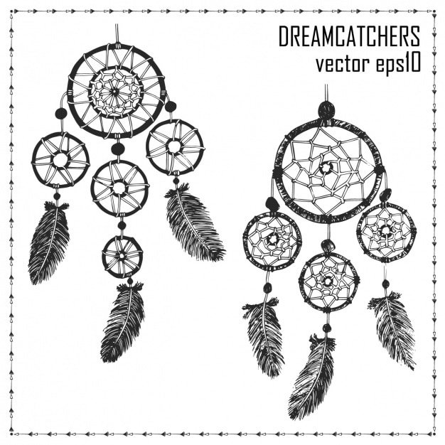 Vector dreamcatchers ontwerp