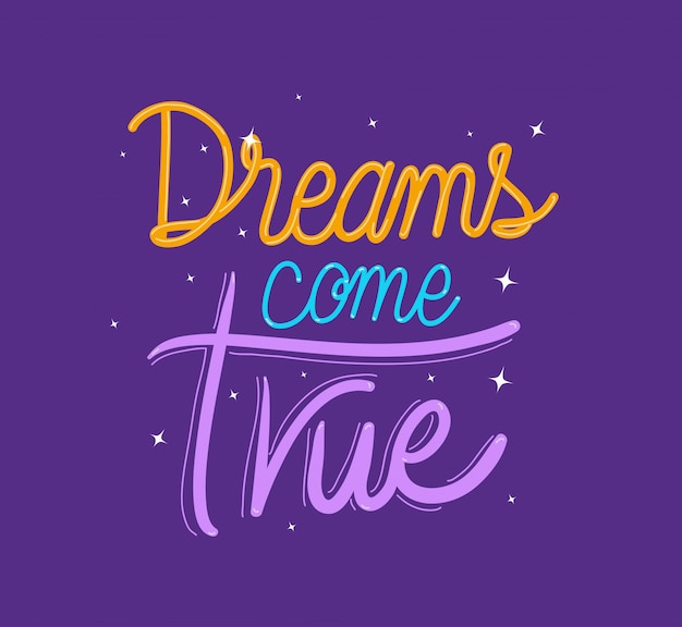 Vector dreams komt waar belettering