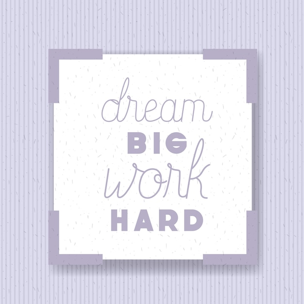 Vector dreams message with hand made font