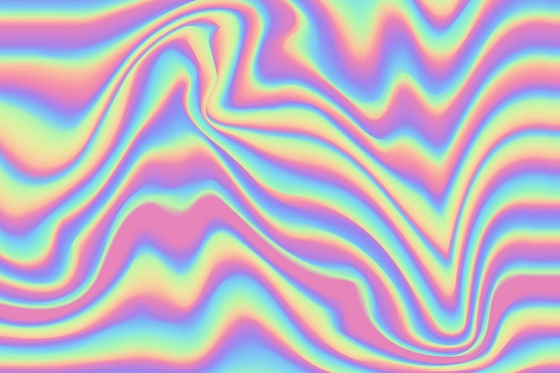 Dreamy Abstract Fluid Holographic Background