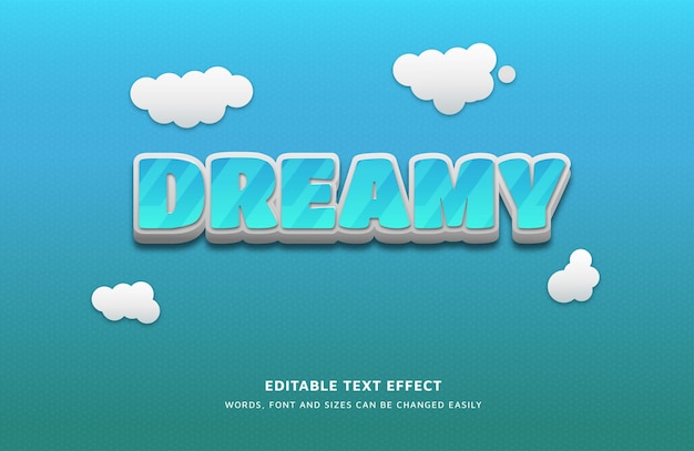 Dreamy Editable Text Effect
