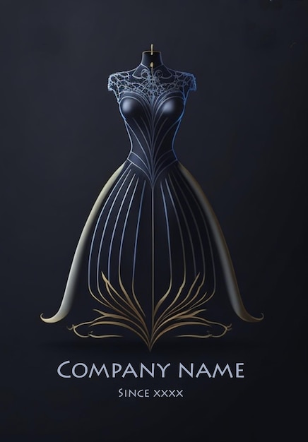 Vector dress company logo vector