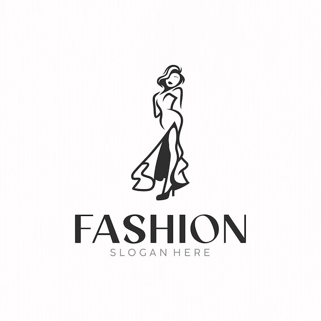 Dress fashion business logo design