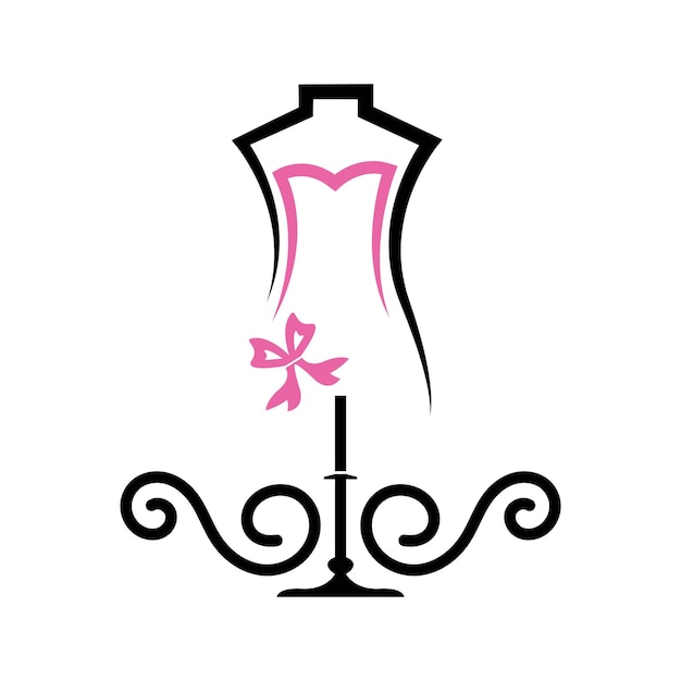 Иллюстрация дизайна иконки моды платья