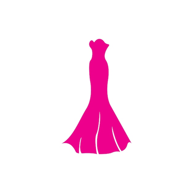 Dress icon logo vector design template