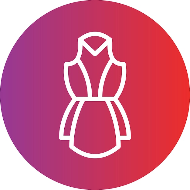 Vector dress icon style