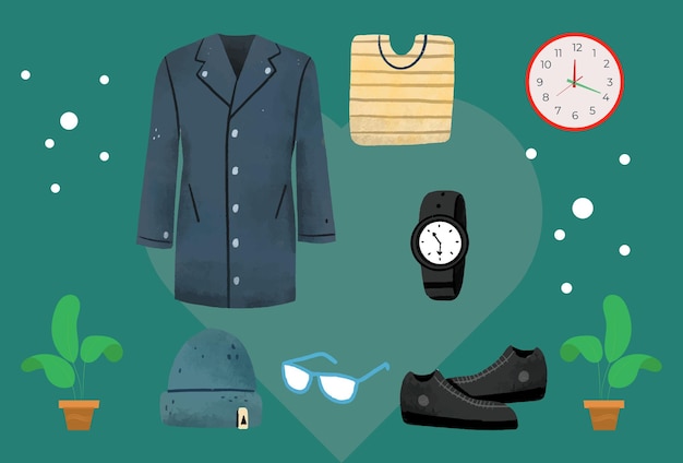 dress shirt concept illustration stylish and beautiful desdign