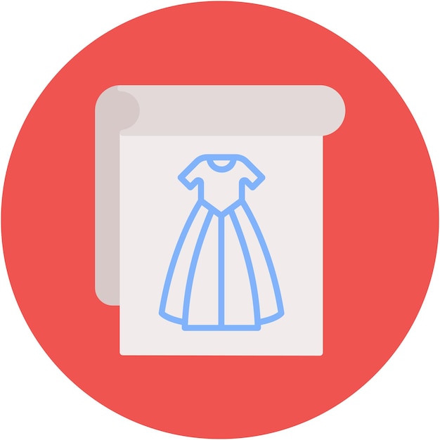 Dress sketch vector illustration style