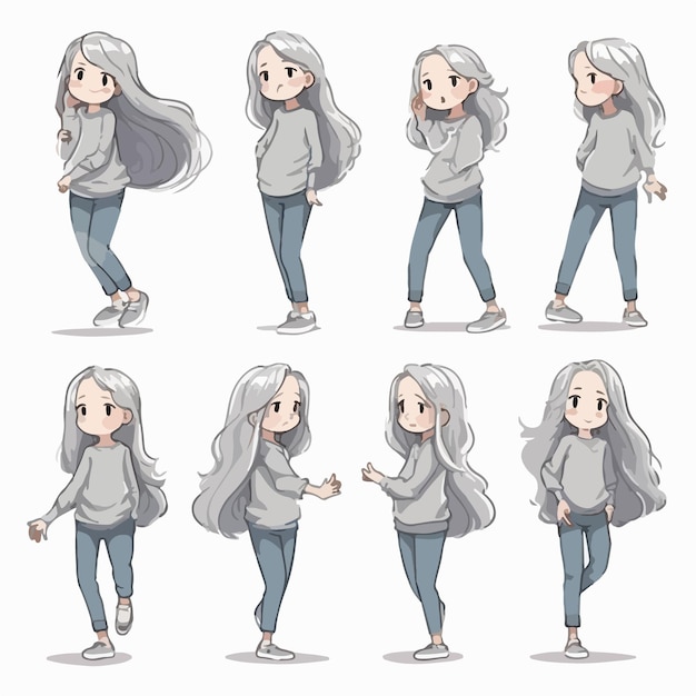 Anime Poses Female Drawing Reference: Animating Emotion - Art