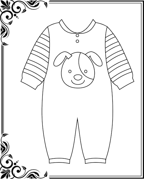 Dresses Coloring Pages for Kids