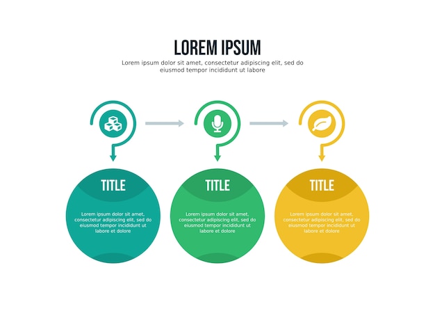 drie globe infographic element en presentatiesjabloon