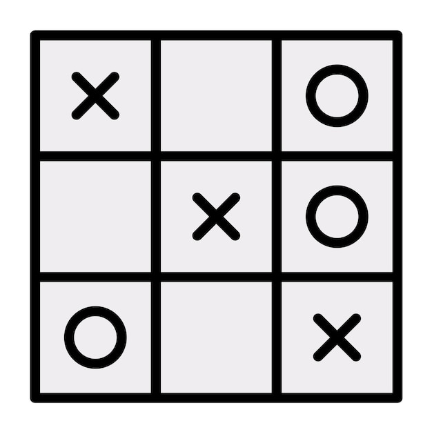 Drie in een rij vector illustratie stijl