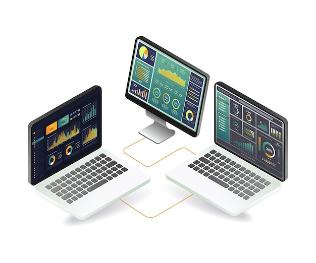 Drie professionele gegevensanalyse-computers