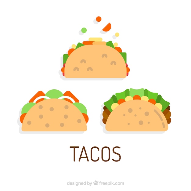 Drie taco vectoren