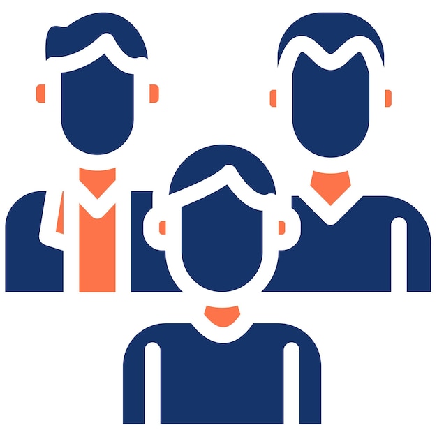 Drie Vrienden Vector Illustratie