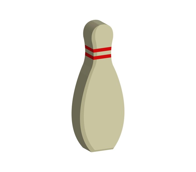 Vector driedimensionale bowlingpin