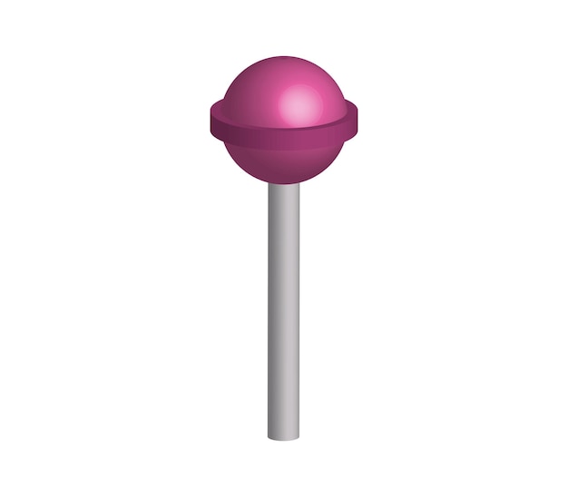 Vector driedimensionale lolly